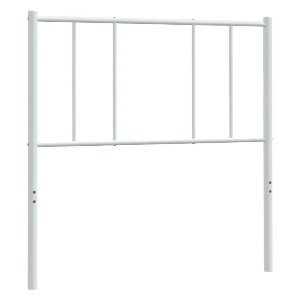Metal Headboard for Bedroom 107cm White Powder Coated Steel Frame
