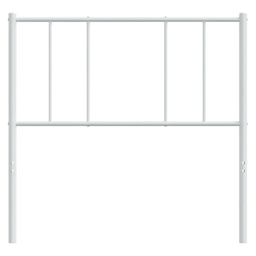Metal Headboard for Bedroom 107cm White Powder Coated Steel Frame