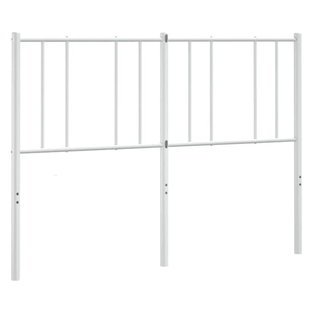 Metal Headboard White 135cm Bedroom Bed Frame