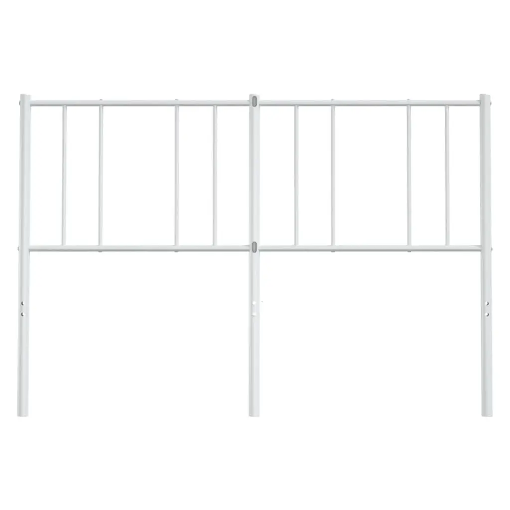 Metal Headboard White 135cm Bedroom Bed Frame