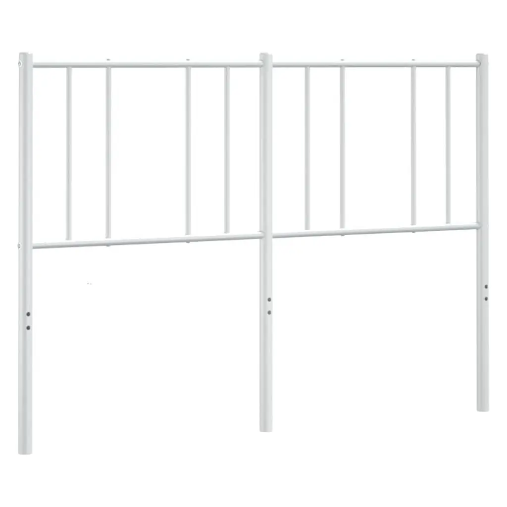 Metal Headboard White 135cm Bedroom Bed Frame