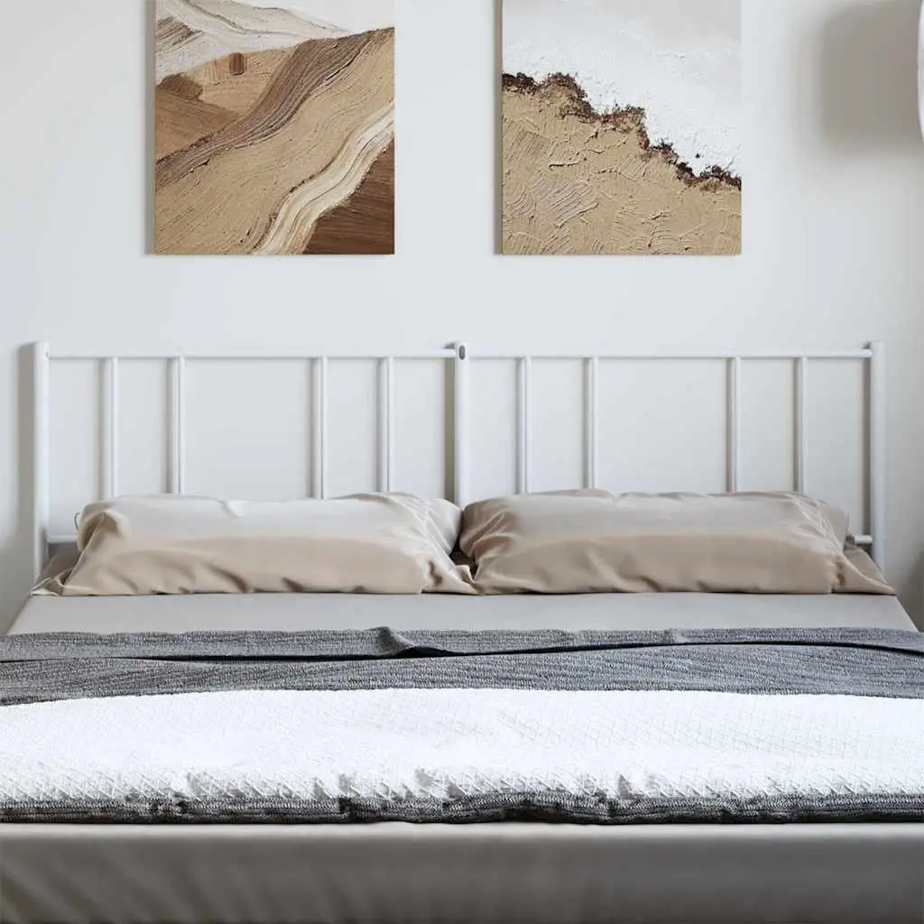 Metal Headboard for Bedroom 180cm White