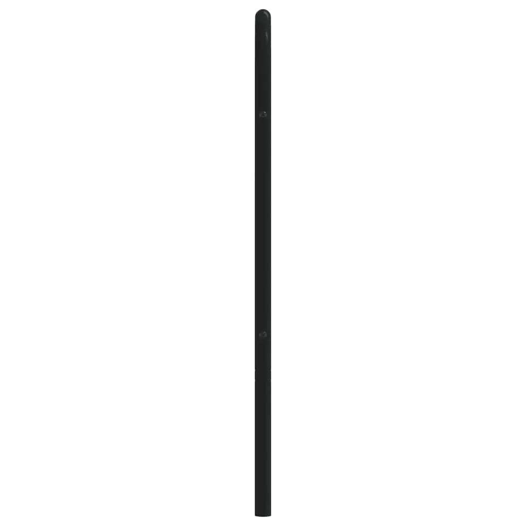 90cm Black Metal Headboard
