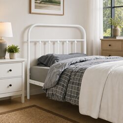 90cm White Metal Headboard Specifications and Features