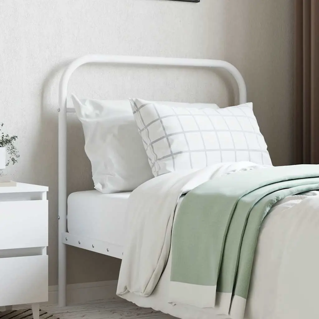Metal Headboard White 90cm Bed Frame Head Board Bedroom Furniture Stylish Design