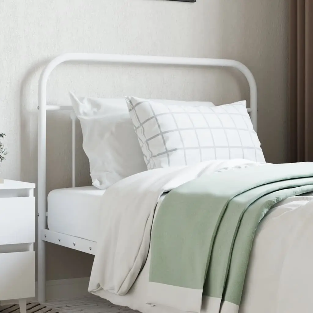 Metal Headboard White Bedroom 107 cm