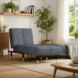Specifications of Grey Velvet Chaise Longue Sofa