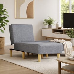 Specifications of Grey Fabric Chaise Longue Sofa Bed