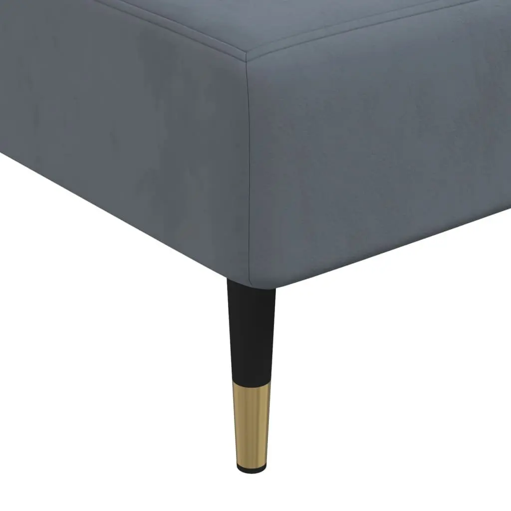 Chaise Longue Recliner for Living Room 3-Position Convertible Velvet Lounger