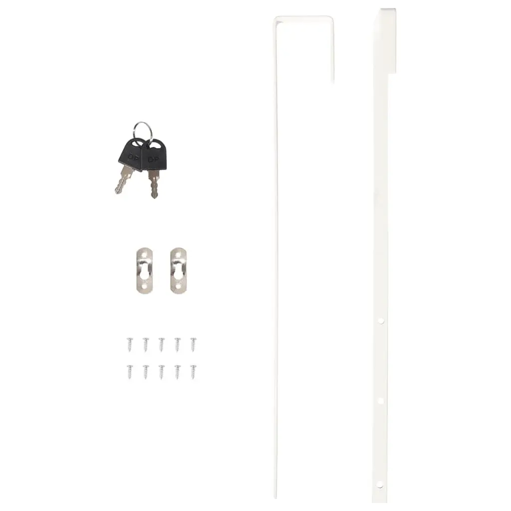 Mirror Jewellery Cabinet Wall Mounted LED Lights Storage Organiser White