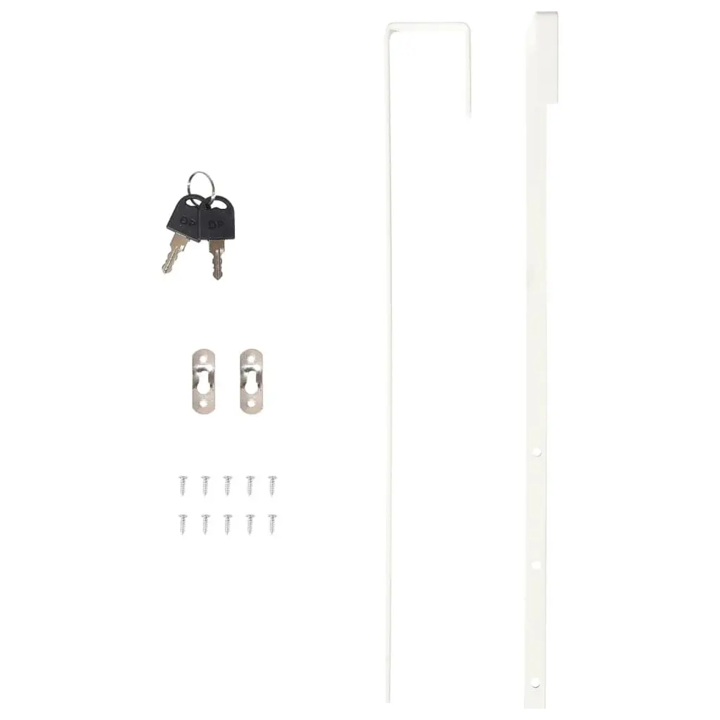 Wall Mounted Mirror Jewellery Cabinet for Storage Organiser with LED Lights White