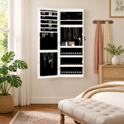 Jewellery Cabinet with Mirror and LED Lights Specifications