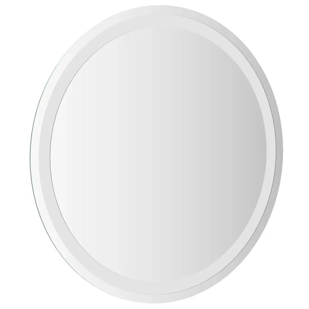 60cm Round LED Bathroom Mirror with USB Power Supply