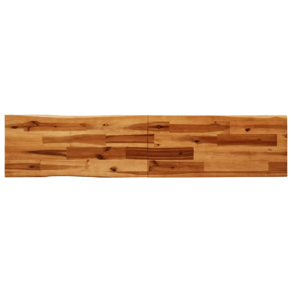 Solid Acacia Wood Bench Live Edge 160cm Brown Dining Hallway Seating Furniture