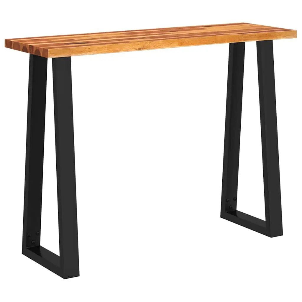 Console Table Live Edge Solid Wood Acacia Side Table Hallway Entryway