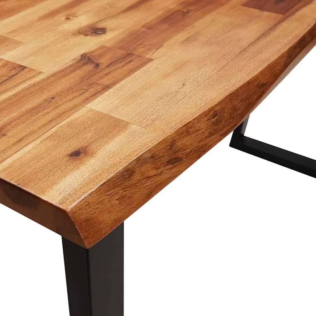 Console Table Live Edge Solid Wood Acacia Side Table Hallway Entryway