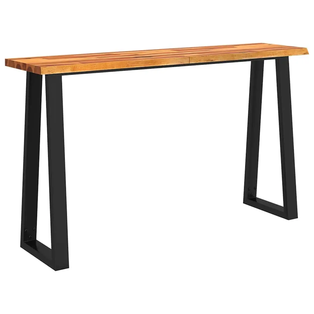 Console Table Live Edge 140x40x80cm Solid Wood Acacia Brown Hallway Display