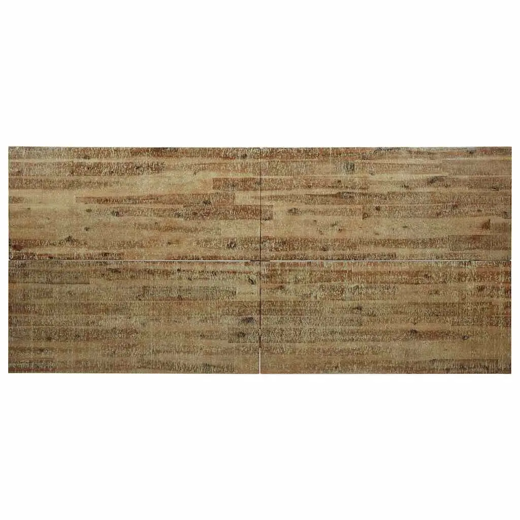 Dining Table 200x90x75 cm Solid Wood Acacia Kitchen Brown Industrial Legs