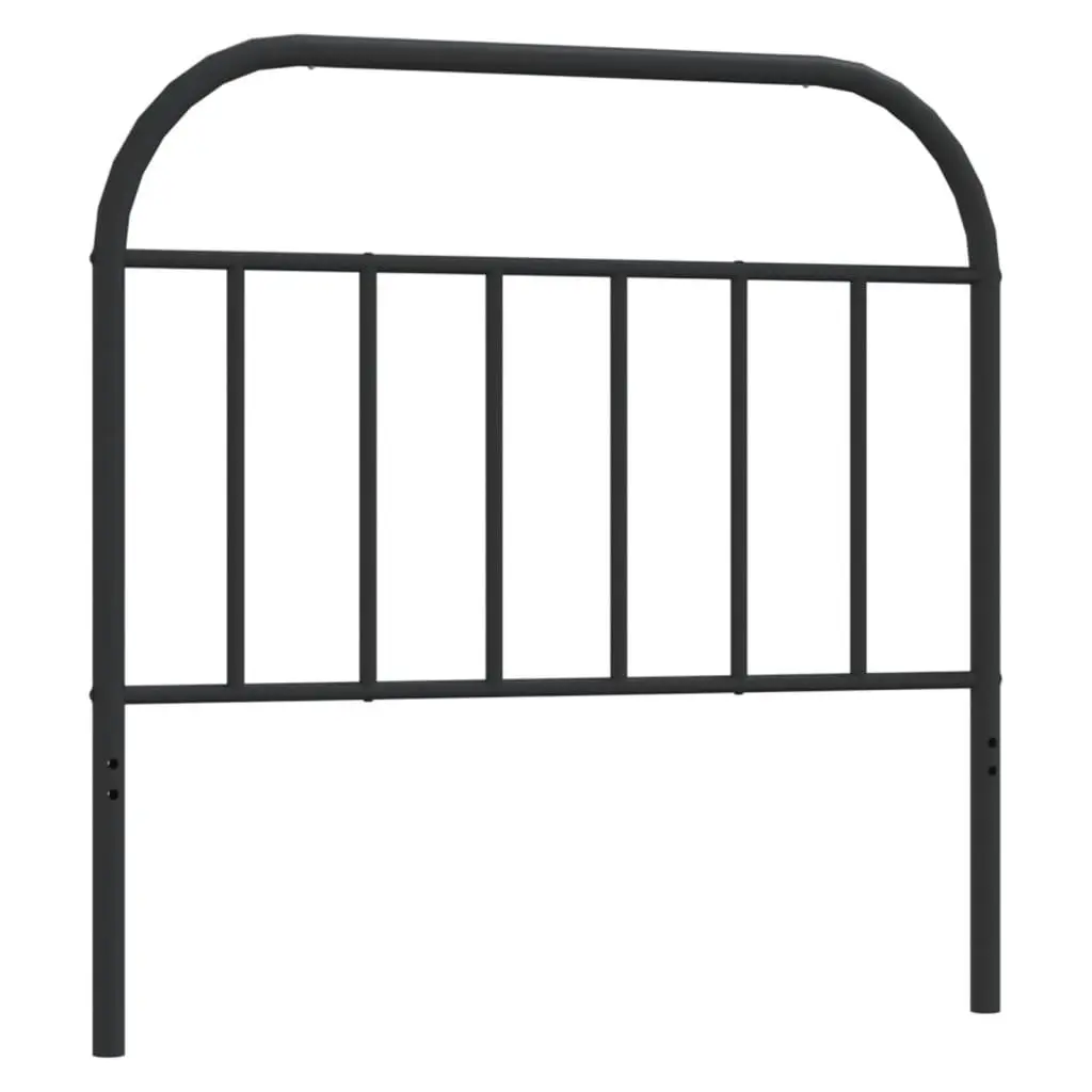 Metal Headboard Bedroom 107cm Black