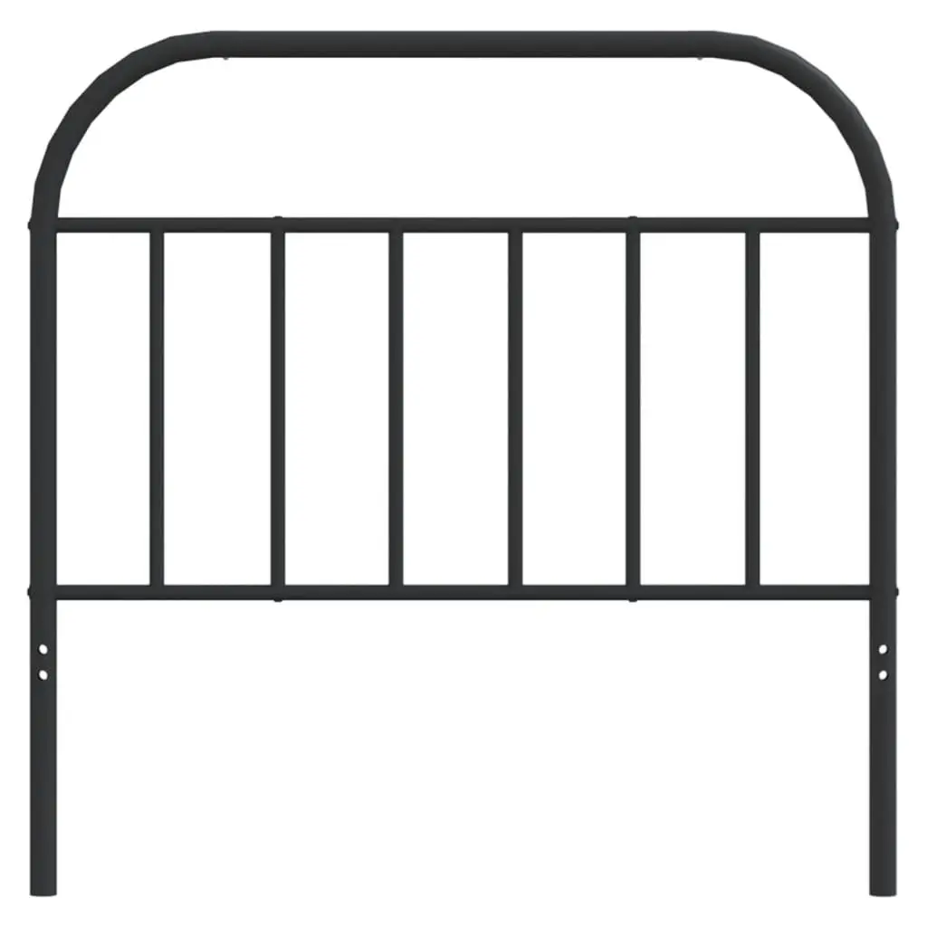 Metal Headboard Bedroom 107cm Black