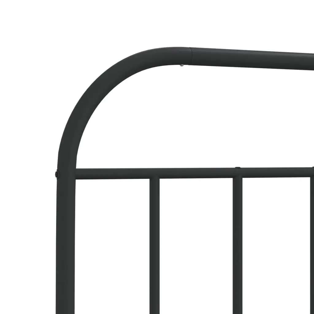 Metal Headboard Bedroom 107cm Black