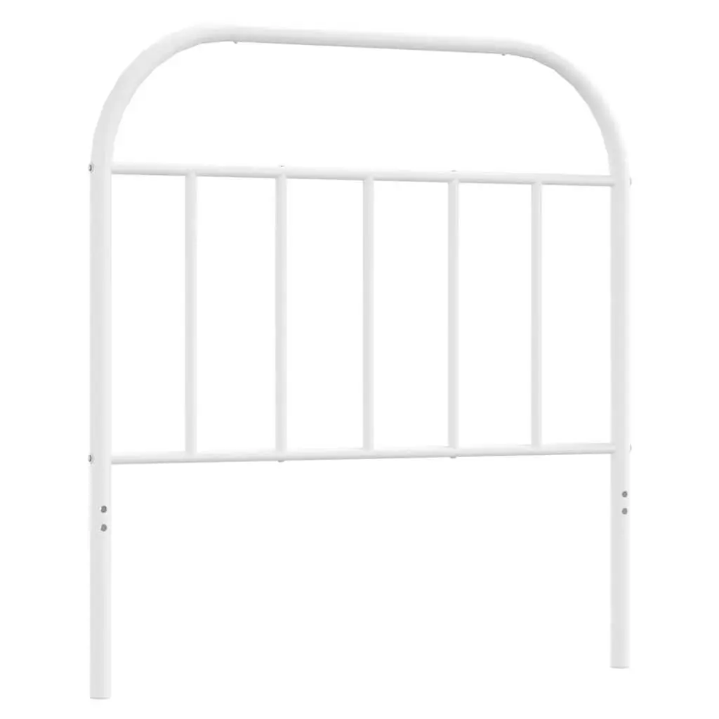 Metal Headboard Bedroom 90 cm White Powder Coated Steel