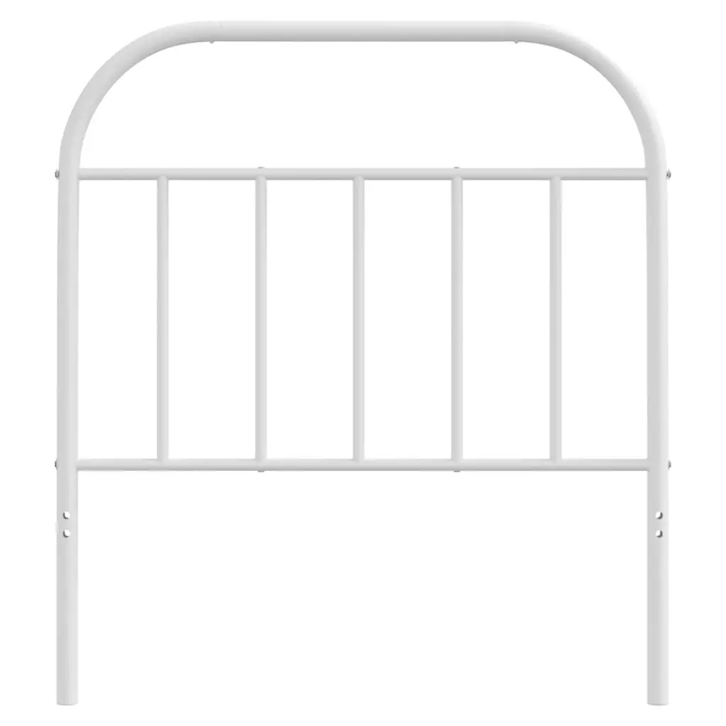 Metal Headboard Bedroom 90 cm White Powder Coated Steel