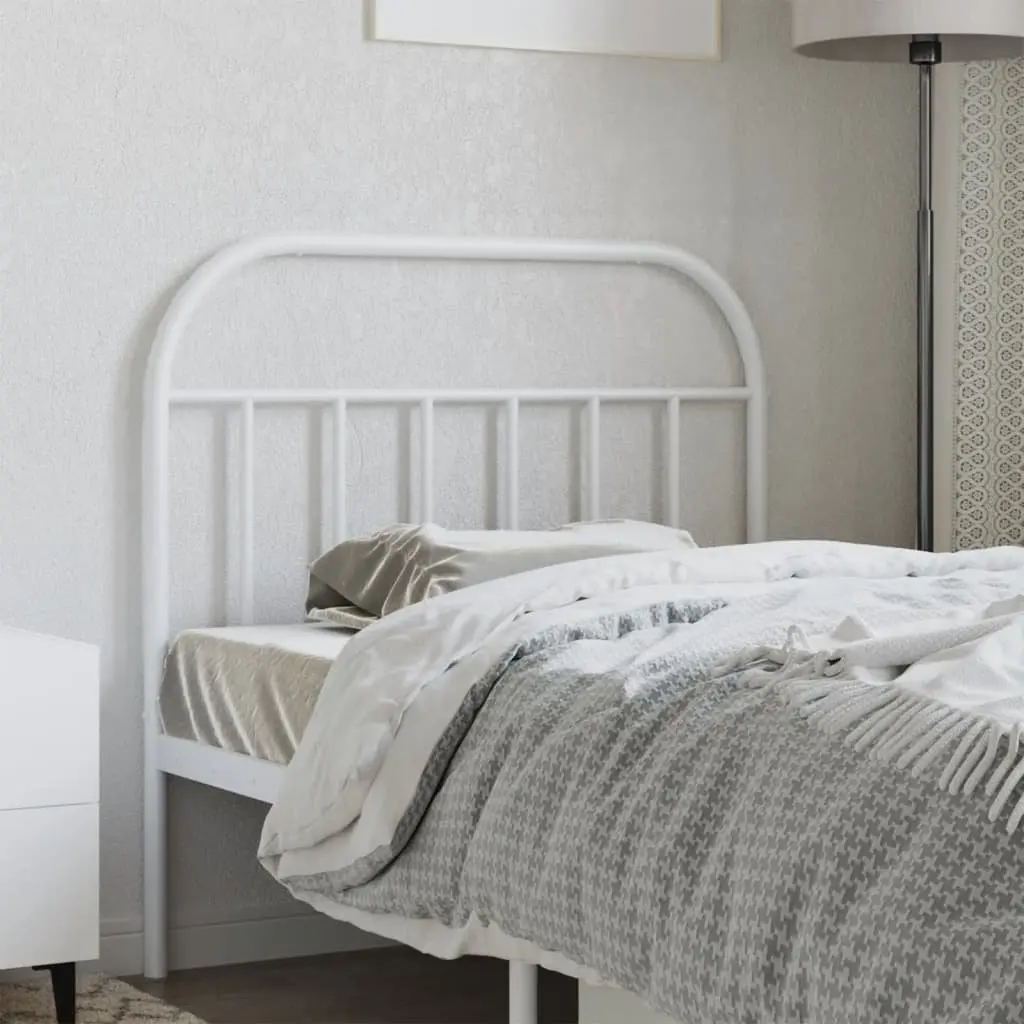 Metal Headboard White Bedroom 107 cm