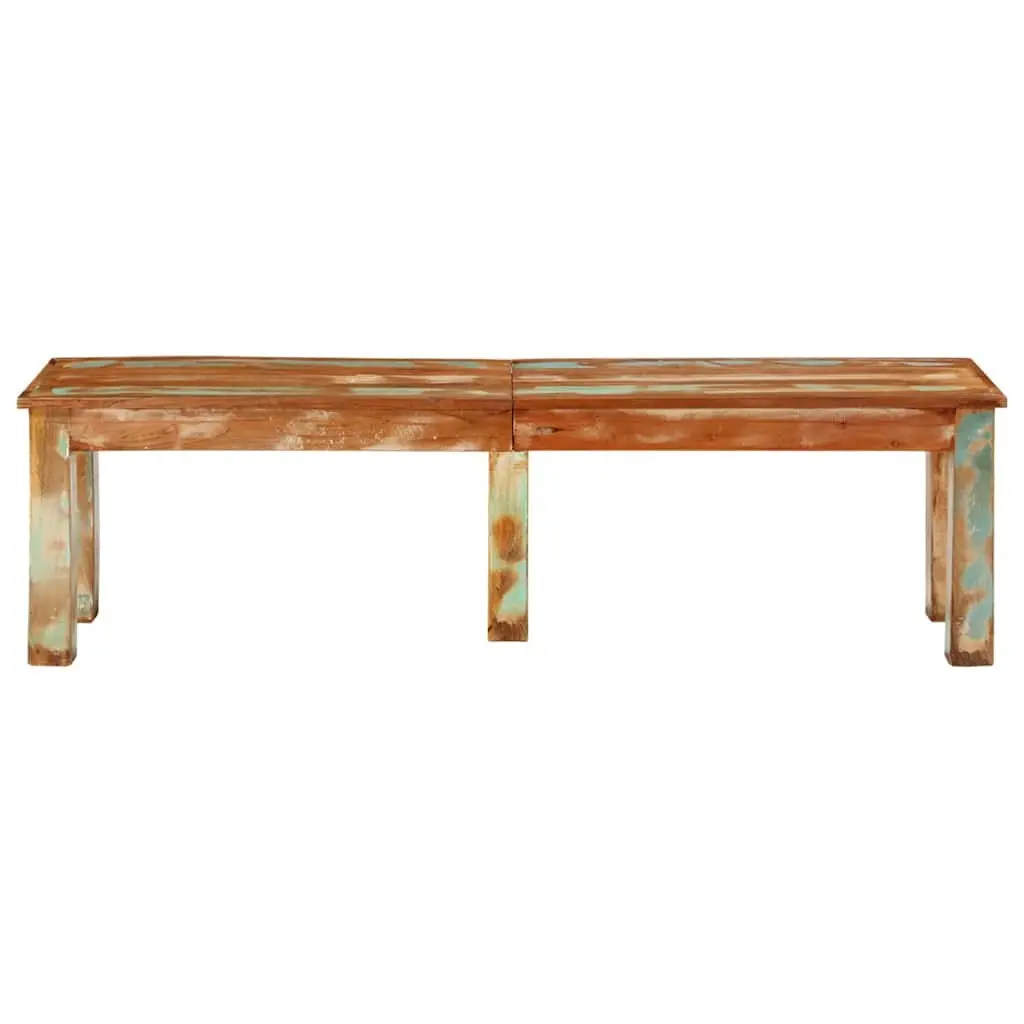 Wooden Bench Indoor 160x35x46cm Solid Reclaimed Wood Seating Brown