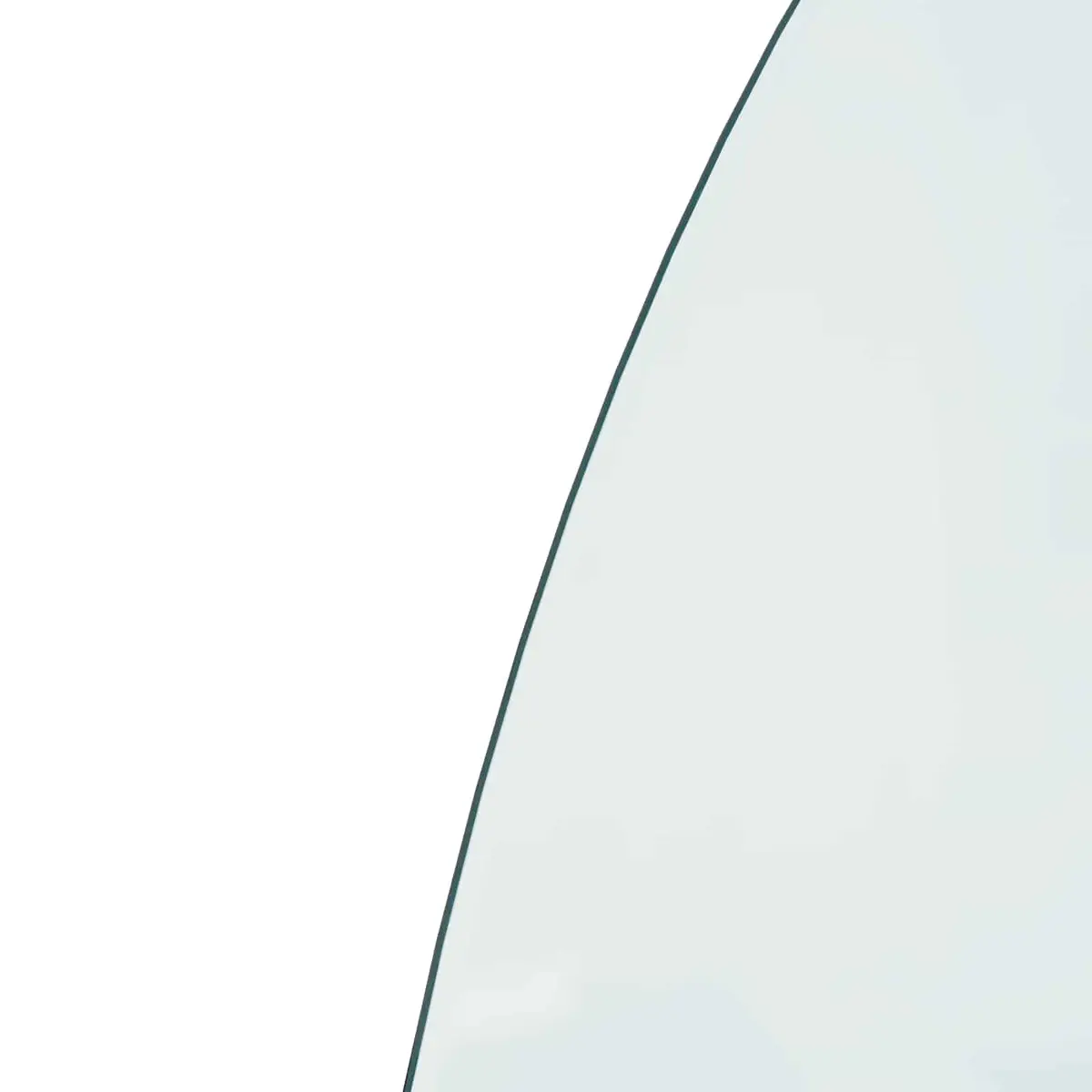 Transparent Glass Fireplace Hearth Pad