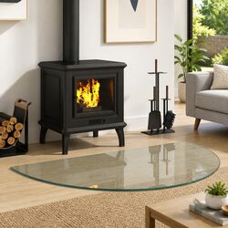 Fireplace Glass Plate Specifications: 1000 x 600 mm Heat-Resistant