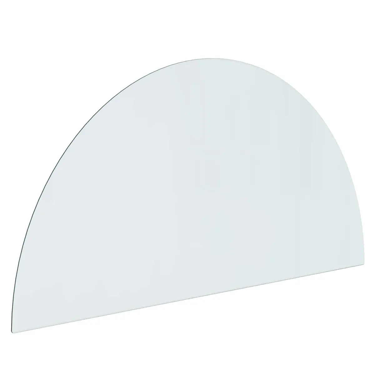 Fireplace Hearth Pad Heat Resistant 1200 x 600 mm Tempered Glass Floor Protection