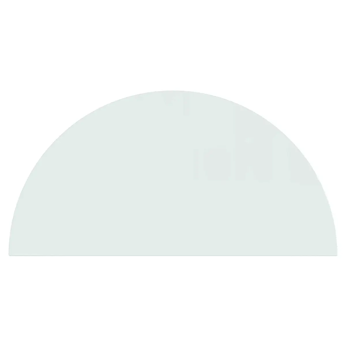 Fireplace Hearth Pad Heat Resistant 1200 x 600 mm Tempered Glass Floor Protection