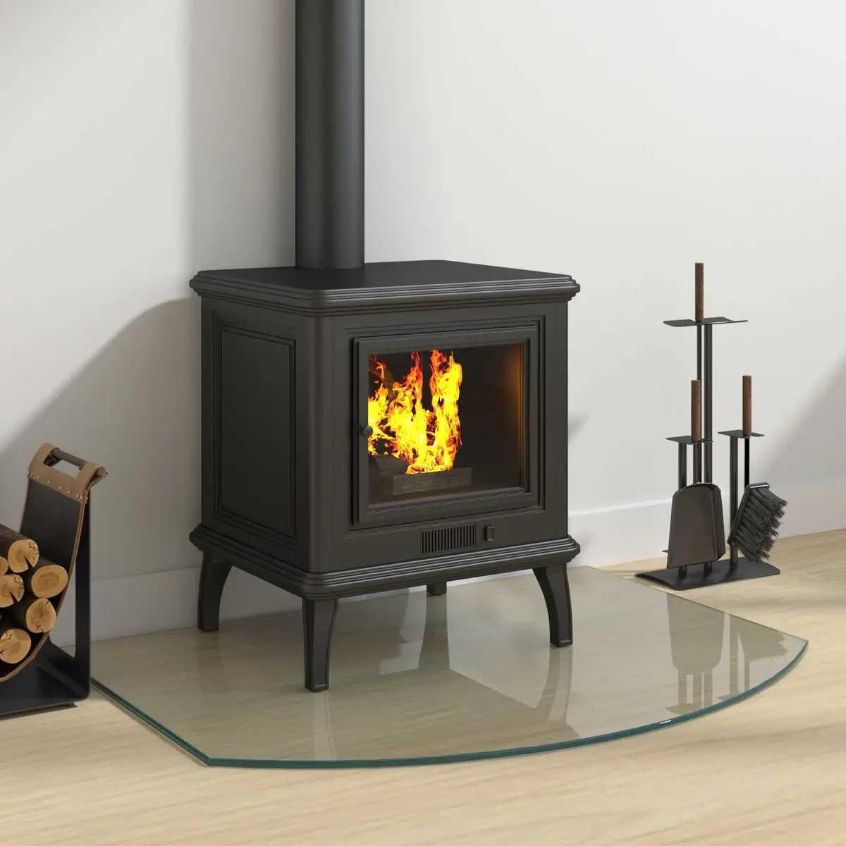 80 x 60 cm Fireplace Glass Protector Plate