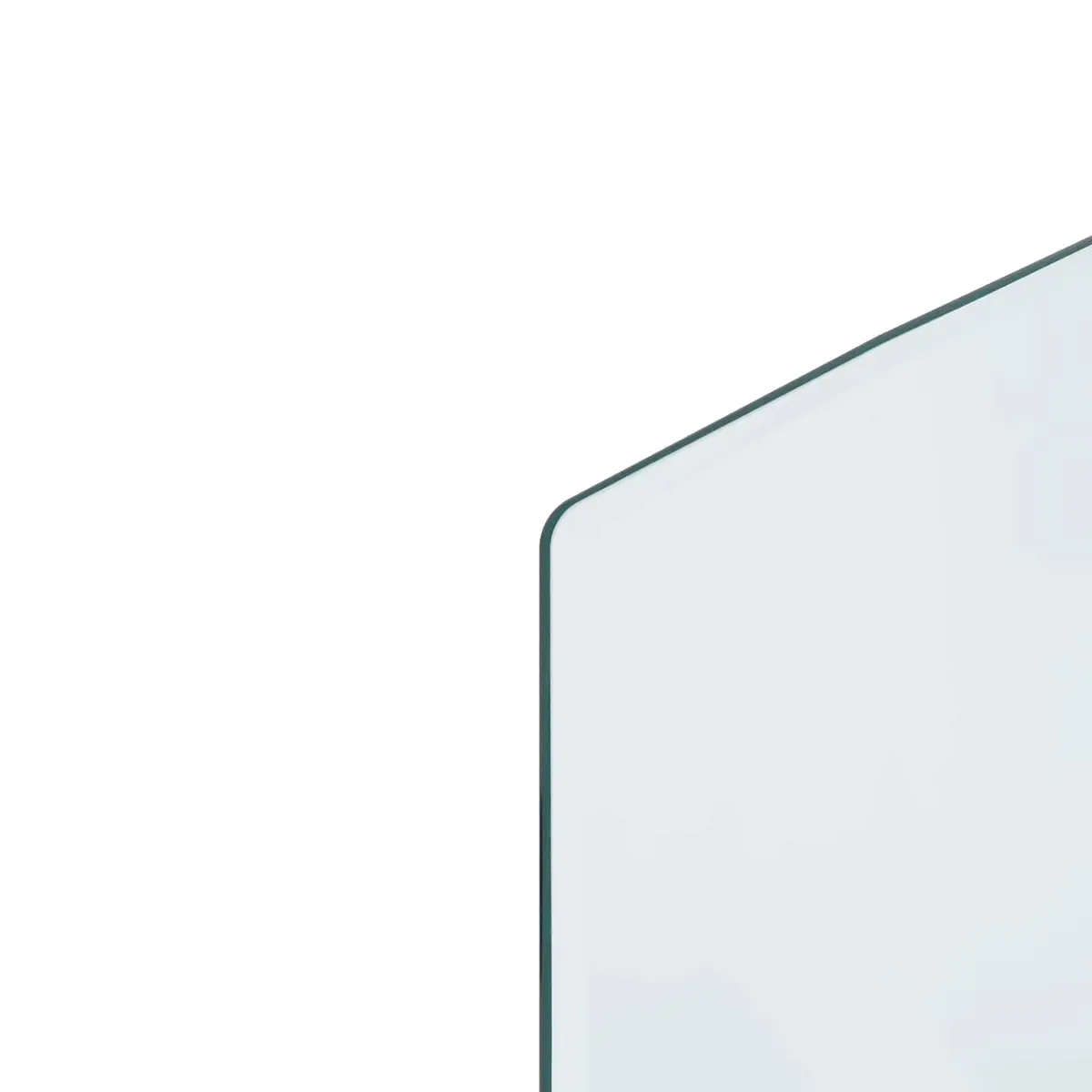 Fireplace Glass Plate Transparent 120 x 50 cm Heat Resistant Floor