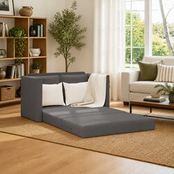 Specifications of the Grey 2-in-1 Convertible Floor Sofa Bed