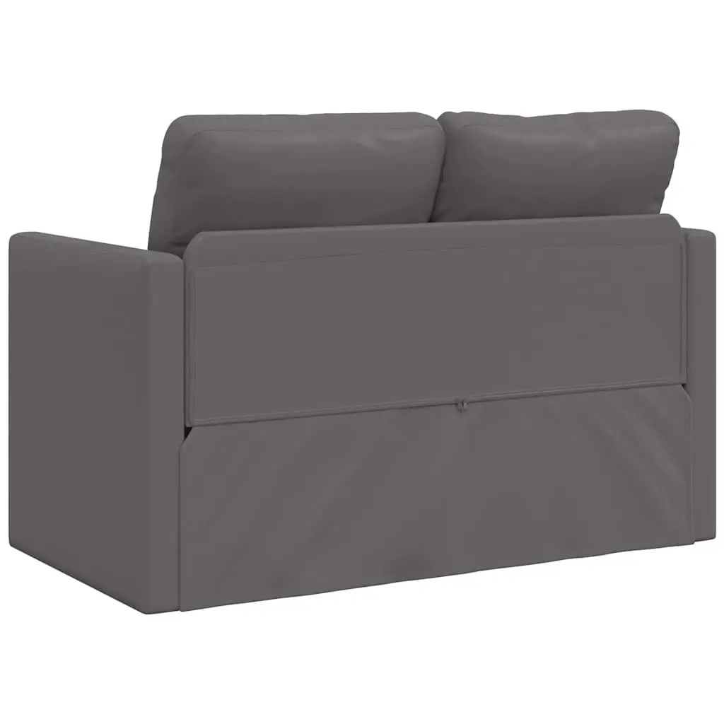 Floor Sofa Bed 2-in-1 Convertible Loveseat Grey Folding Sleeper Living Room
