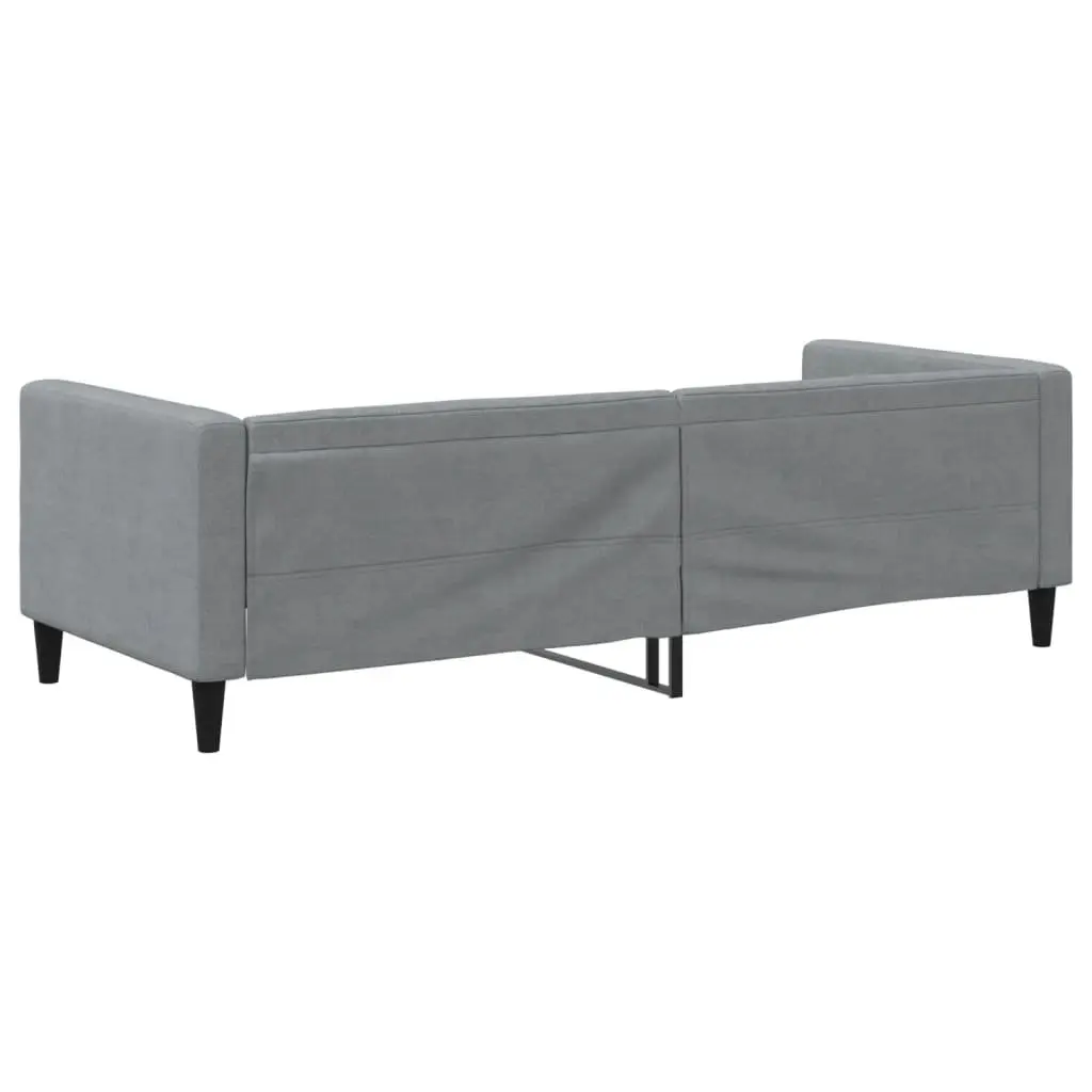 Day Bed Sofa Couch for Living Room Bedroom 90x190 cm Fabric Grey