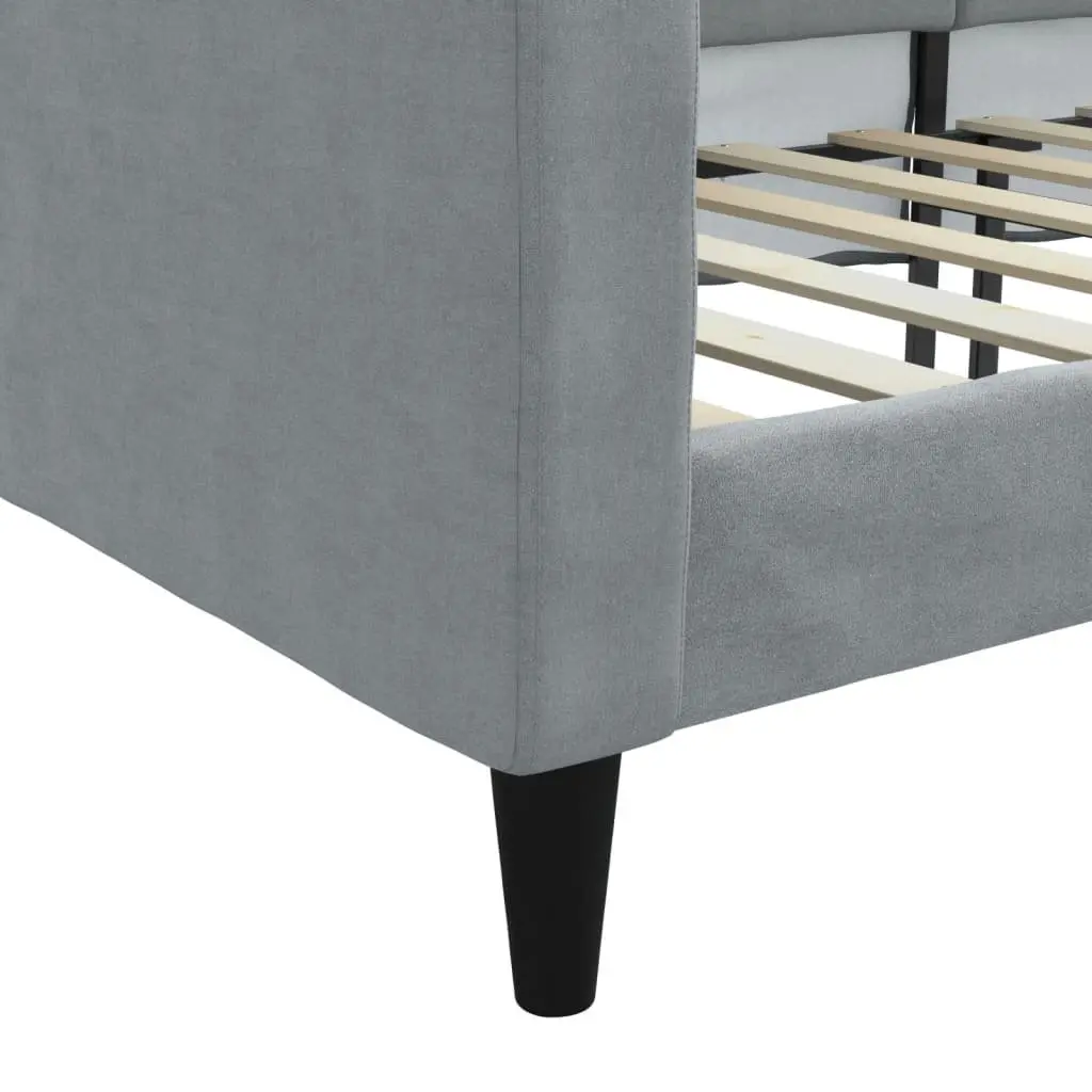Grey Fabric Day Bed Sofa Bed 90x190 cm