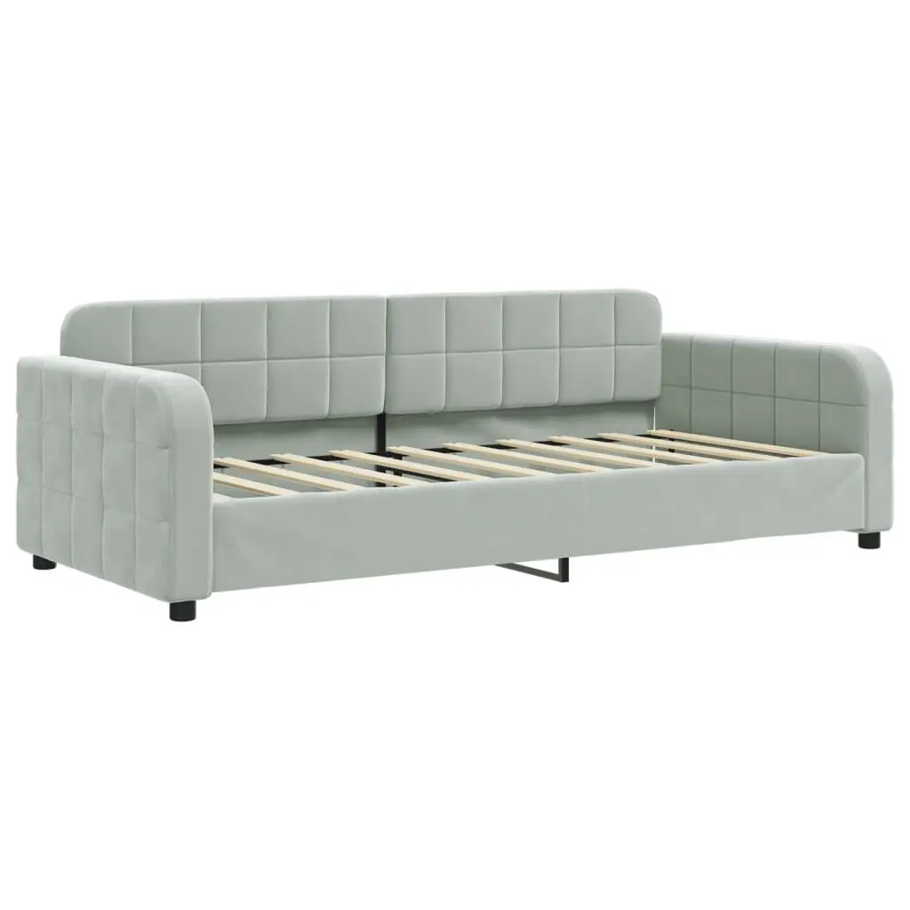 Day Bed Sofa Grey 90x190cm Modern Couch Furniture Guest Bedroom Living Room
