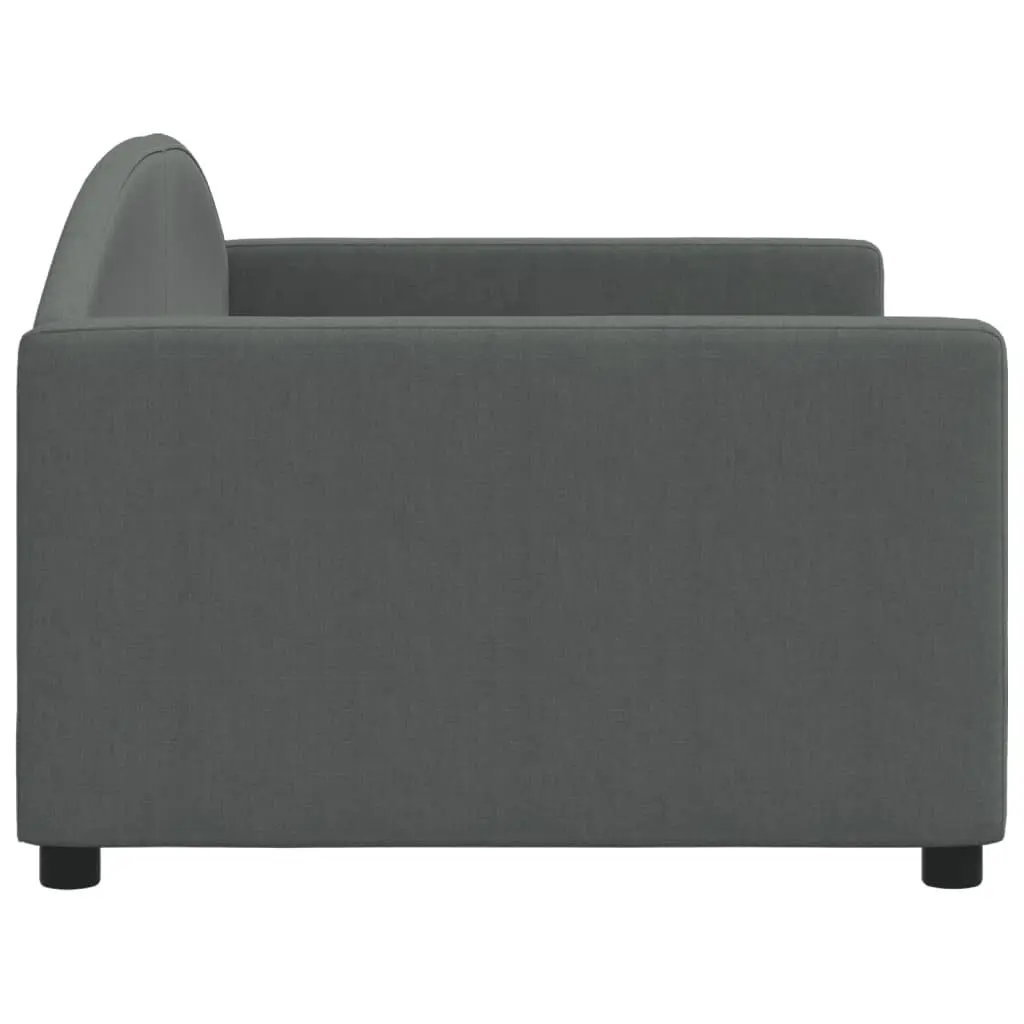 Day Bed Sofa Bed 90x190 cm Grey Fabric 2-in-1 Guest Bed Modern Design Frame