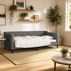 Grey Fabric Day Bed Sofa Bed Specifications: 90x190cm