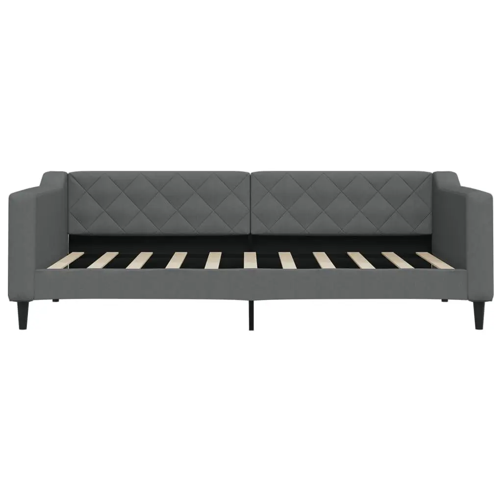 Day Bed Sofa Bed Grey Fabric 90x190cm Living Room Bedroom