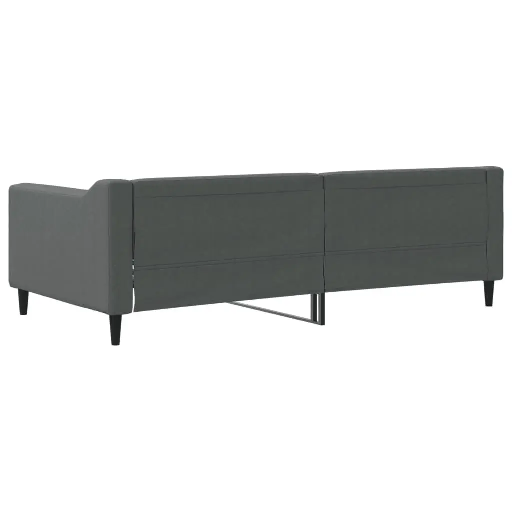 Day Bed Sofa Bed Grey Fabric 90x190cm Living Room Bedroom