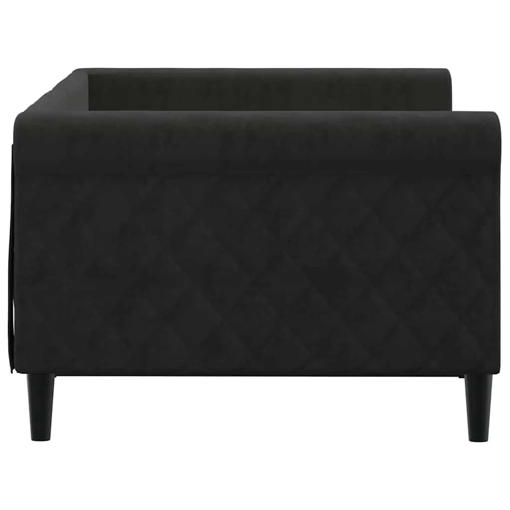 Black Velvet Day Bed Sofa Couch