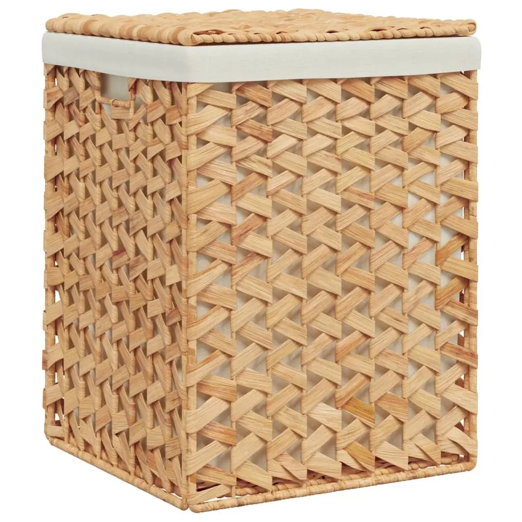 Laundry Baskets for Bathroom or Laundry Room 2 Piece Brown Foldable with Lid and Handle