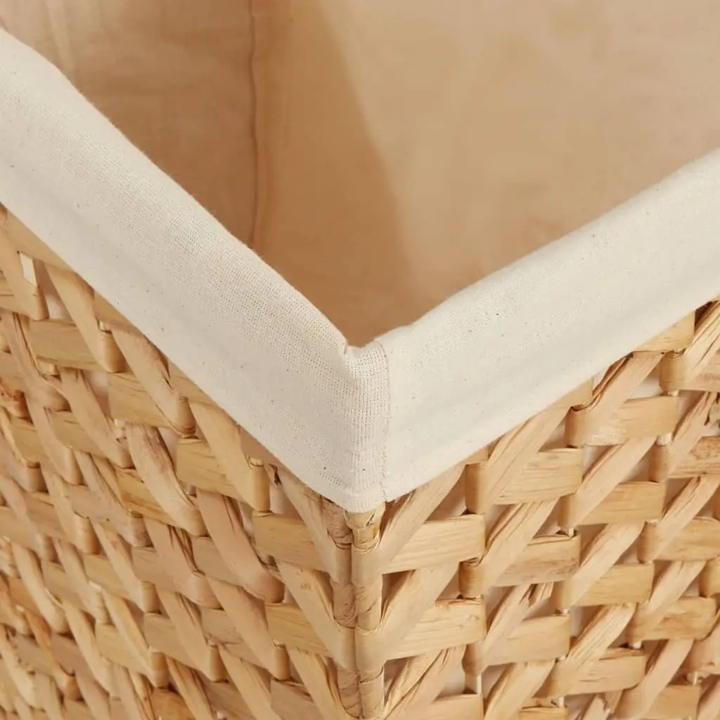 Laundry Baskets for Bathroom or Laundry Room 2 Piece Brown Foldable with Lid and Handle