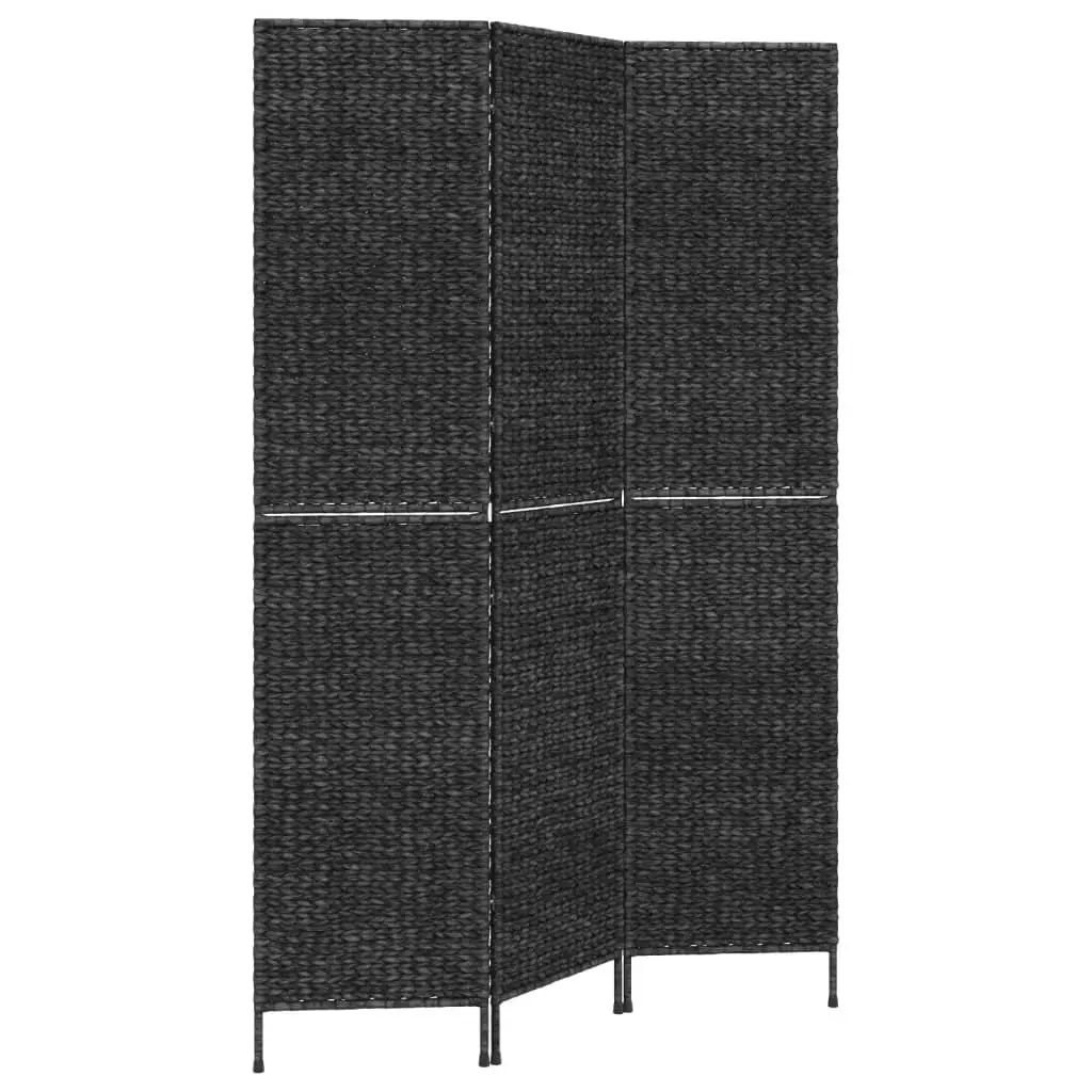 Room Divider 3-Panel Water Hyacinth Folding Privacy Screen Bedroom Partition