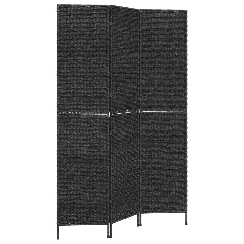 Room Divider 3-Panel Water Hyacinth Folding Privacy Screen Bedroom Partition