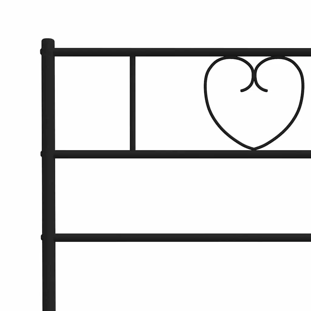 Metal Bed Frame with Headboard for Bedroom 150x200 cm